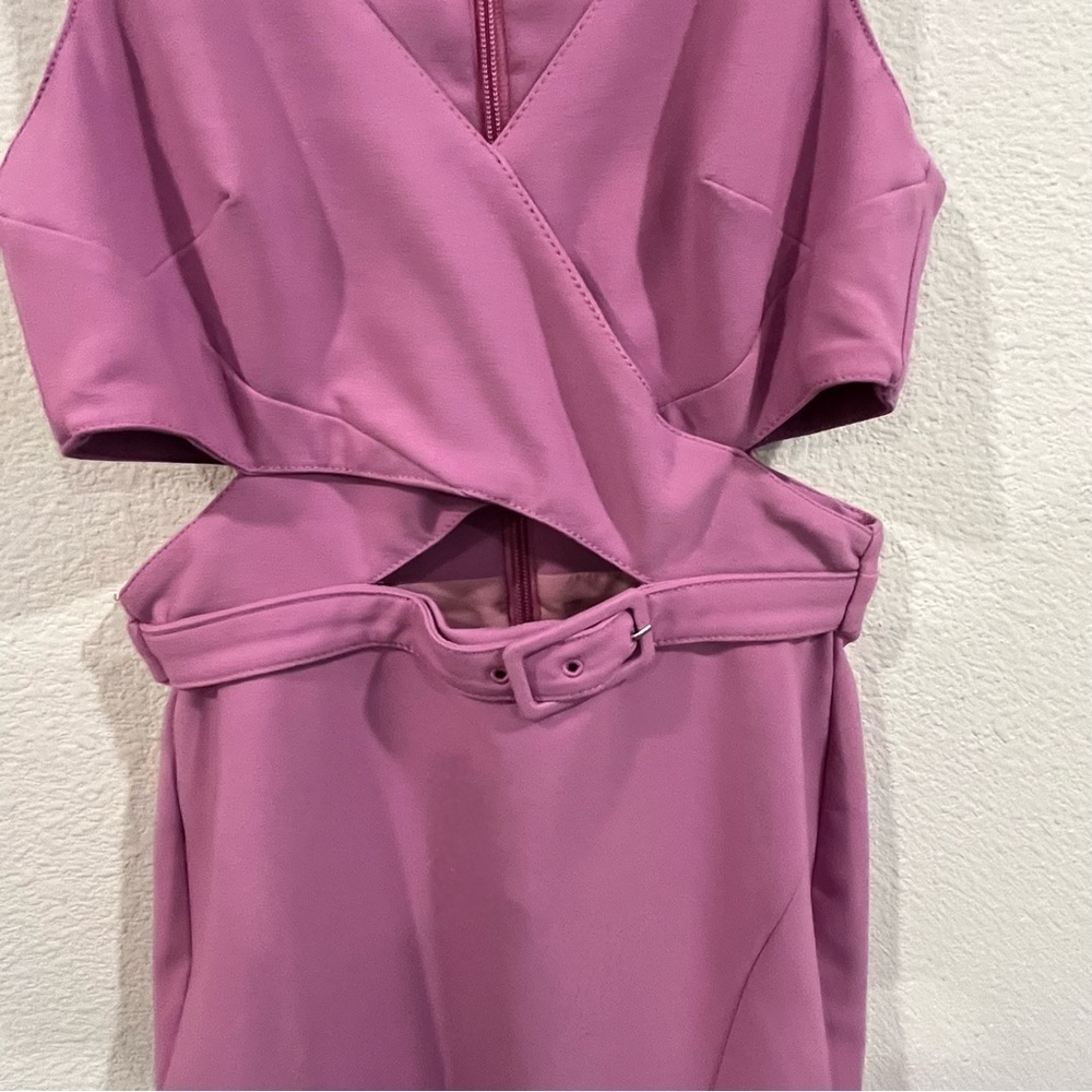 Revolve Likely Penelope dress in amethyst below the knee cut out size 0 - Picture 6 of 11